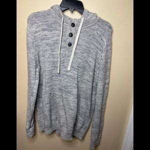 Grey half button up sweater